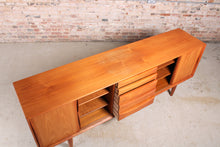 Load image into Gallery viewer, Large Mid Century teak sideboard in the manner of Arne Vodder by Dyrlund, Denmark