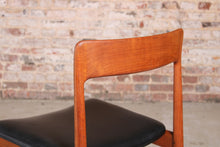 Load image into Gallery viewer, Set of 4 Mid Century teak dining chairs by Younger, England, circa 1960s.