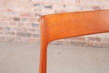 Load image into Gallery viewer, Set of 4 Mid Century teak dining chairs by Younger, England, circa 1960s.