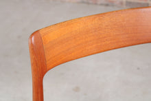 Load image into Gallery viewer, Set of 4 Mid Century teak dining chairs by Younger, England, circa 1960s.