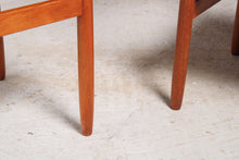 Load image into Gallery viewer, Set of 4 Mid Century teak dining chairs by Younger, England, circa 1960s.