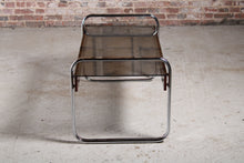 Load image into Gallery viewer, Mid Century chrome, zebrawood and smoked glass coffee table in the manner of Peter Protzman for Herman Miller, circa 1970s.