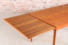 Load image into Gallery viewer, Danish Mid Century extending teak dining table by AM Mobler, circa 1960s