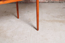 Load image into Gallery viewer, Danish Mid Century extending teak dining table by AM Mobler, circa 1960s