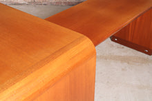 Load image into Gallery viewer, Danish Mid Century executive teak corner desk by Thygesen & Sorensen