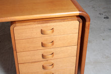 Load image into Gallery viewer, Danish Mid Century executive teak corner desk by Thygesen & Sorensen