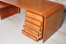 Load image into Gallery viewer, Danish Mid Century executive teak corner desk by Thygesen & Sorensen