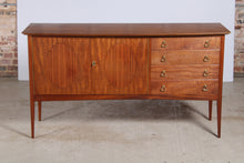 Load image into Gallery viewer, Mid Century Fiddleback Mahogany sideboard by John Herbert for Younger.