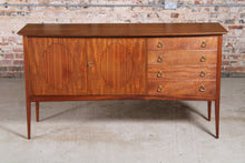 Load image into Gallery viewer, Mid Century Fiddleback Mahogany sideboard by John Herbert for Younger.