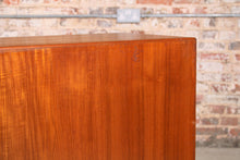Load image into Gallery viewer, Danish Mid Century teak sideboard with carved rosewood handles.