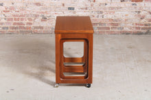 Load image into Gallery viewer, Mid Century McIntosh Triform teak nest of tables, circa 1960s.