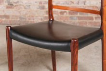 Load image into Gallery viewer, Set of 6 rosewood dining chairs by Niels O. Møller for J.L. Møller.