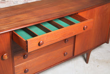 Load image into Gallery viewer, Mid Century solid afromosia sideboard by A. Younger Ltd, England, circa 1960s