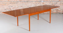 Load image into Gallery viewer, Large Danish Mid Century extending teak dining table by AM Mobler, circa 1960s