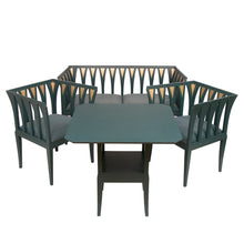 Load image into Gallery viewer, Art Deco 'Blue' Living Room Suite by Eliel Saarinen, for Adelta Oy, Finland c.1983