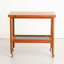 Load image into Gallery viewer, Danish Midcentury Teak Serving Trolley by Grete Jalk for Poul Jeppesen Mobelfabrik c.1960