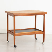 Load image into Gallery viewer, Danish Midcentury Teak Serving Trolley by Grete Jalk for Poul Jeppesen Mobelfabrik c.1960