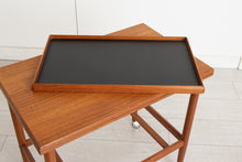 Load image into Gallery viewer, Danish Midcentury Teak Serving Trolley by Grete Jalk for Poul Jeppesen Mobelfabrik c.1960