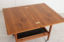 Load image into Gallery viewer, Danish Midcentury Teak Serving Trolley by Grete Jalk for Poul Jeppesen Mobelfabrik c.1960