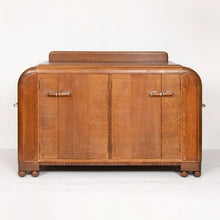 Load image into Gallery viewer, English Art Deco Solid Oak Drinks Cabinet by E Gomme c.1930