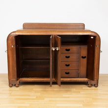 Load image into Gallery viewer, English Art Deco Solid Oak Drinks Cabinet by E Gomme c.1930