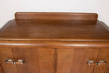 Load image into Gallery viewer, English Art Deco Solid Oak Drinks Cabinet by E Gomme c.1930