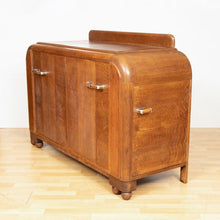 Load image into Gallery viewer, English Art Deco Solid Oak Drinks Cabinet by E Gomme c.1930