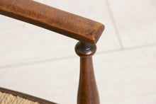 Load image into Gallery viewer, Liberty & Co Arts & Crafts Low Ladder Back Armchair with Rush Seat c. 1900