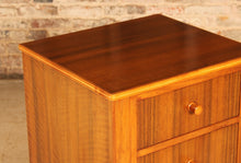 Load image into Gallery viewer, Mid Century walnut bedside table / chest of drawers by Morris of Glasgow, circa 1960s
