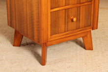 Load image into Gallery viewer, Mid Century walnut bedside table / chest of drawers by Morris of Glasgow, circa 1960s

