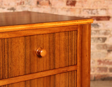Load image into Gallery viewer, Mid Century walnut bedside table / chest of drawers by Morris of Glasgow, circa 1960s
