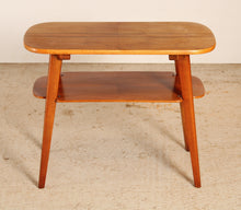 Load image into Gallery viewer, Mid Century walnut coffee/side table with a magazine rack, circa 1960s
