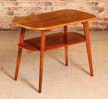 Load image into Gallery viewer, Mid Century walnut coffee/side table with a magazine rack, circa 1960s
