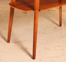 Load image into Gallery viewer, Mid Century walnut coffee/side table with a magazine rack, circa 1960s
