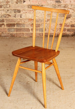 Load image into Gallery viewer, A set of 4 Ercol model 391 elm and beech chairs circa 1960s

