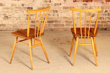 Load image into Gallery viewer, A set of 4 Ercol model 391 elm and beech chairs circa 1960s
