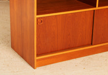 Load image into Gallery viewer, Mid Century Danish media stand / vinyl record player cabinet, circa 1970s
