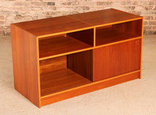 Load image into Gallery viewer, Mid Century Danish media stand / vinyl record player cabinet, circa 1970s
