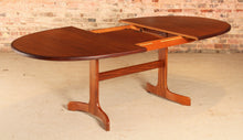Load image into Gallery viewer, Mid Century G-plan Fresco extending teak and afromosia dining table, circa 1970s

