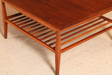 Load image into Gallery viewer, Mid Century rectangular coffee table with a magazine rack, circa 1960s
