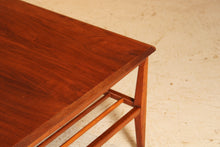 Load image into Gallery viewer, Mid Century rectangular coffee table with a magazine rack, circa 1960s
