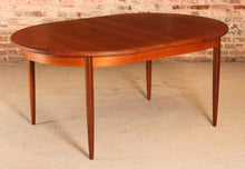 Load image into Gallery viewer, A mid century G Plan Fresco extending oval teak dining table, circa 1960s
