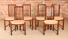 Load image into Gallery viewer, Set of 6 Danish Mid Century rosewood dining chairs by Boltinge, circa 1970s
