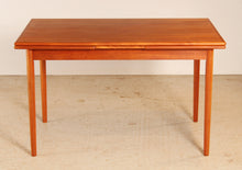 Load image into Gallery viewer, Danish Mid Century extending teak dining table, circa 1970s
