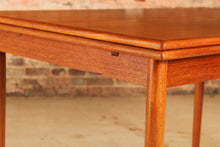 Load image into Gallery viewer, Danish Mid Century extending teak dining table, circa 1970s
