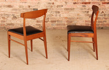 Load image into Gallery viewer, Mid Century teak and mahogany dining table and 6 chairs by McIntosh, circa 1960s
