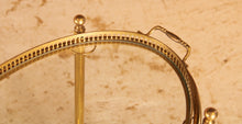 Load image into Gallery viewer, French Mid Century Maison Jansen style brass and glass bar cart / serving trolley, circa 1950s
