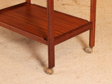 Load image into Gallery viewer, Mid Century drop leaf teak trolley, circa 1960s.

