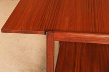 Load image into Gallery viewer, Mid Century drop leaf teak trolley, circa 1960s.
