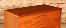 Load image into Gallery viewer, Mid Century teak chest of 4 drawers on casters by Austinsuite, circa 1960s
